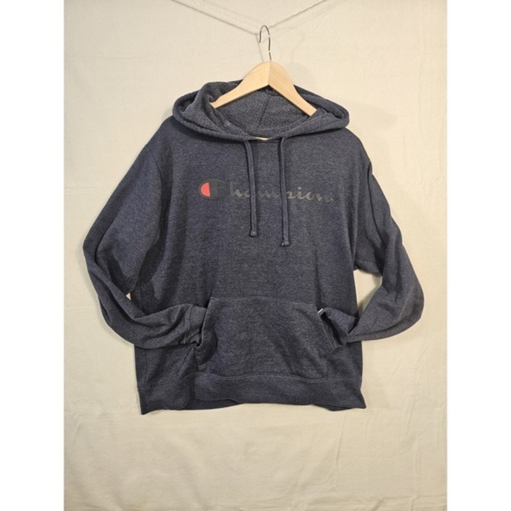 Champion Men's Gray Powerblend Pullover Hoodie Size Large K027